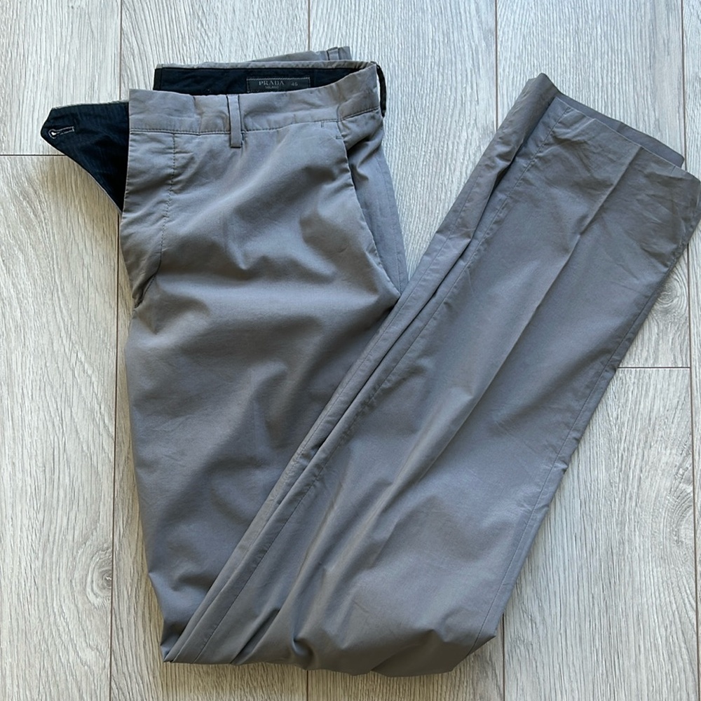 Prada casual light pants in gray